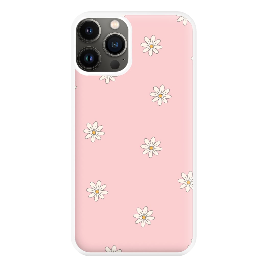 Dusty Pink Daisy Pattern Phone Case for iPhone 11 Pro Max