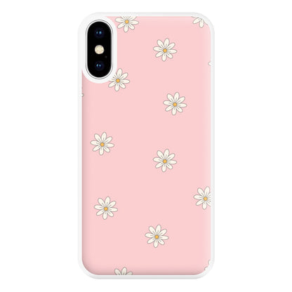 Dusty Pink Daisy Pattern Phone Case for iPhone XS Max