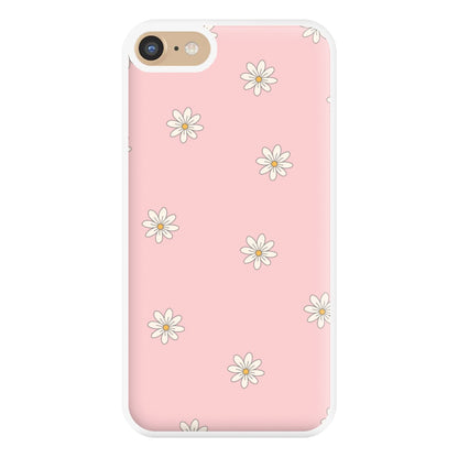 Dusty Pink Daisy Pattern Phone Case for iPhone 6 / 7 / 8 / SE