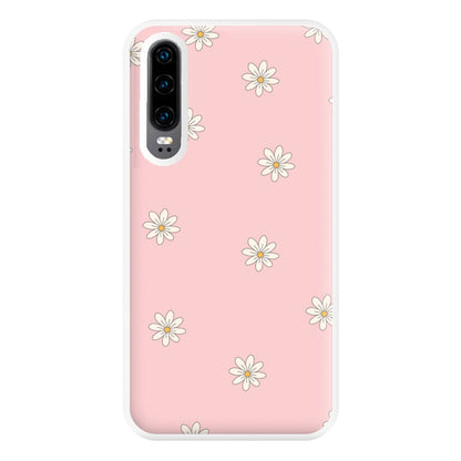 Dusty Pink Daisy Pattern Phone Case for Huawei P30
