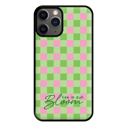 Life In Full Bloom Checkered Phone Case for iPhone 12 Pro Max