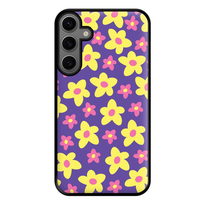 Purple Abstract Floral Pattern Phone Case for Galaxy S23FE