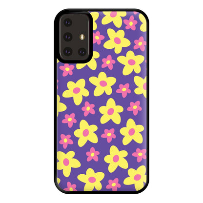 Purple Abstract Floral Pattern Phone Case for Galaxy A71