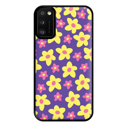 Purple Abstract Floral Pattern Phone Case for Galaxy A41