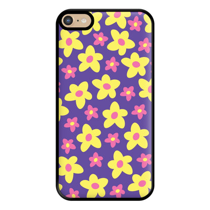 Purple Abstract Floral Pattern Phone Case for iPhone 6 Plus / 7 Plus / 8 Plus