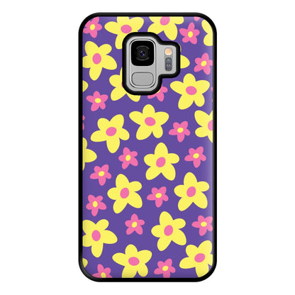 Purple Abstract Floral Pattern Phone Case for Galaxy S9 Plus