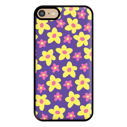 Purple Abstract Floral Pattern Phone Case for iPhone 6 / 7 / 8 / SE