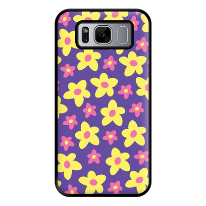 Purple Abstract Floral Pattern Phone Case for Galaxy S8 Plus