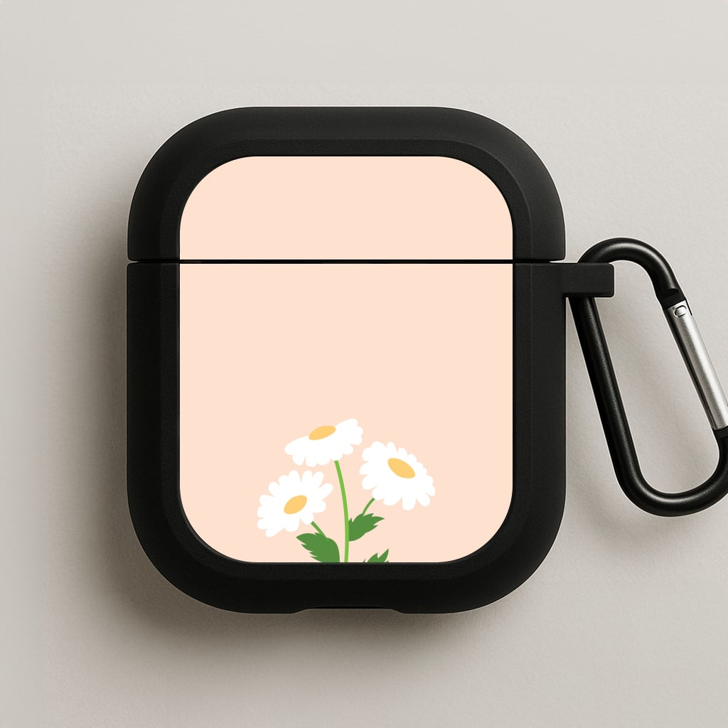 Peach And Dasies  AirPods Case