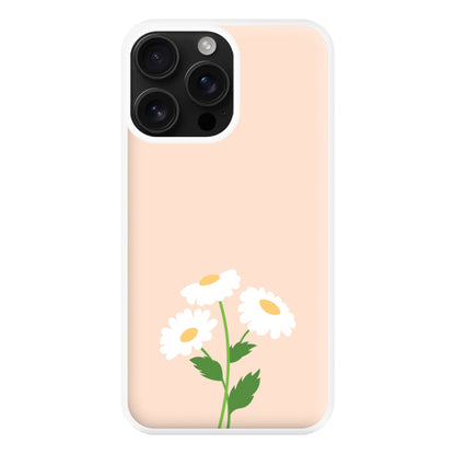 Peach And Dasies  Phone Case for iPhone 16 Pro Max