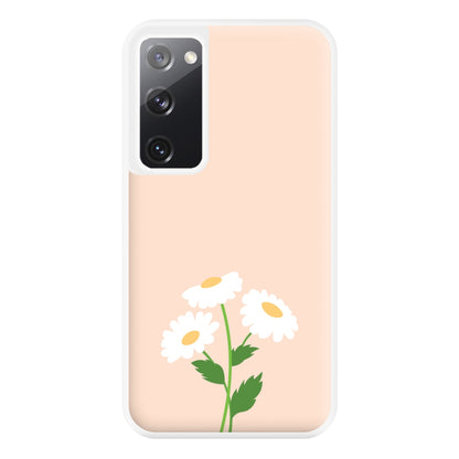Peach And Dasies  Phone Case for Galaxy S20FE