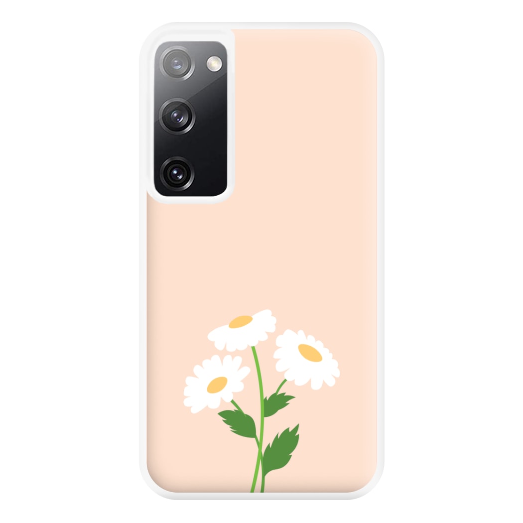 Peach And Dasies  Phone Case for Galaxy S20