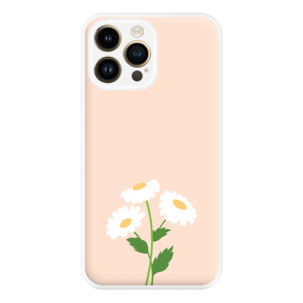 Peach And Dasies  Phone Case for iPhone 14 Pro Max