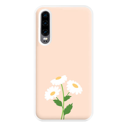 Peach And Dasies  Phone Case for Huawei P30
