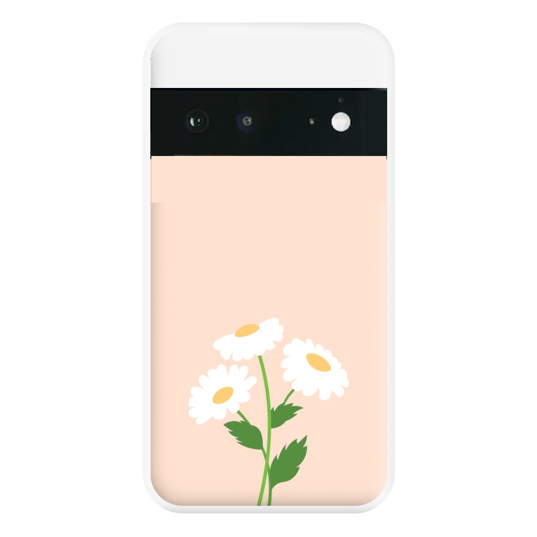 Peach And Dasies  Phone Case for Google Pixel 6a