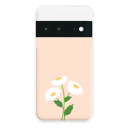 Peach And Dasies  Phone Case for Google Pixel 6a