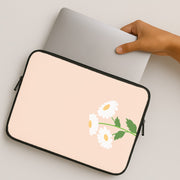 Peach And Dasies  Laptop Sleeve 2