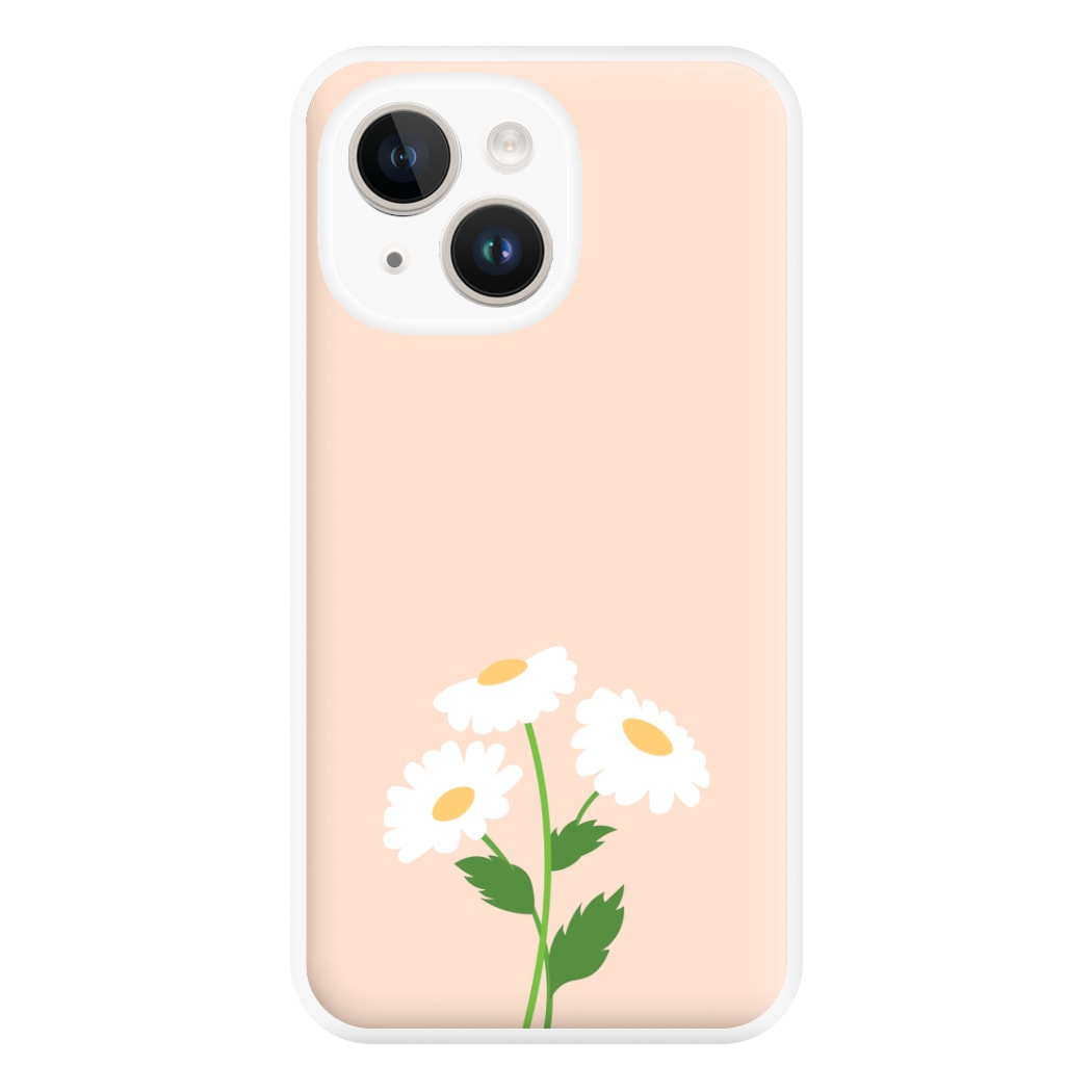 Peach And Dasies  Phone Case for iPhone 14 Plus