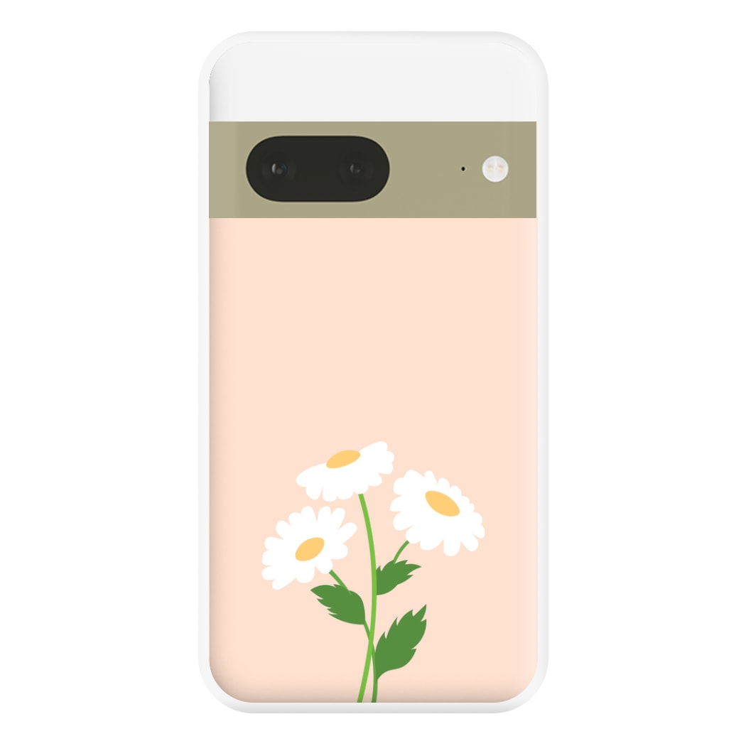 Peach And Dasies  Phone Case for Google Pixel 7a