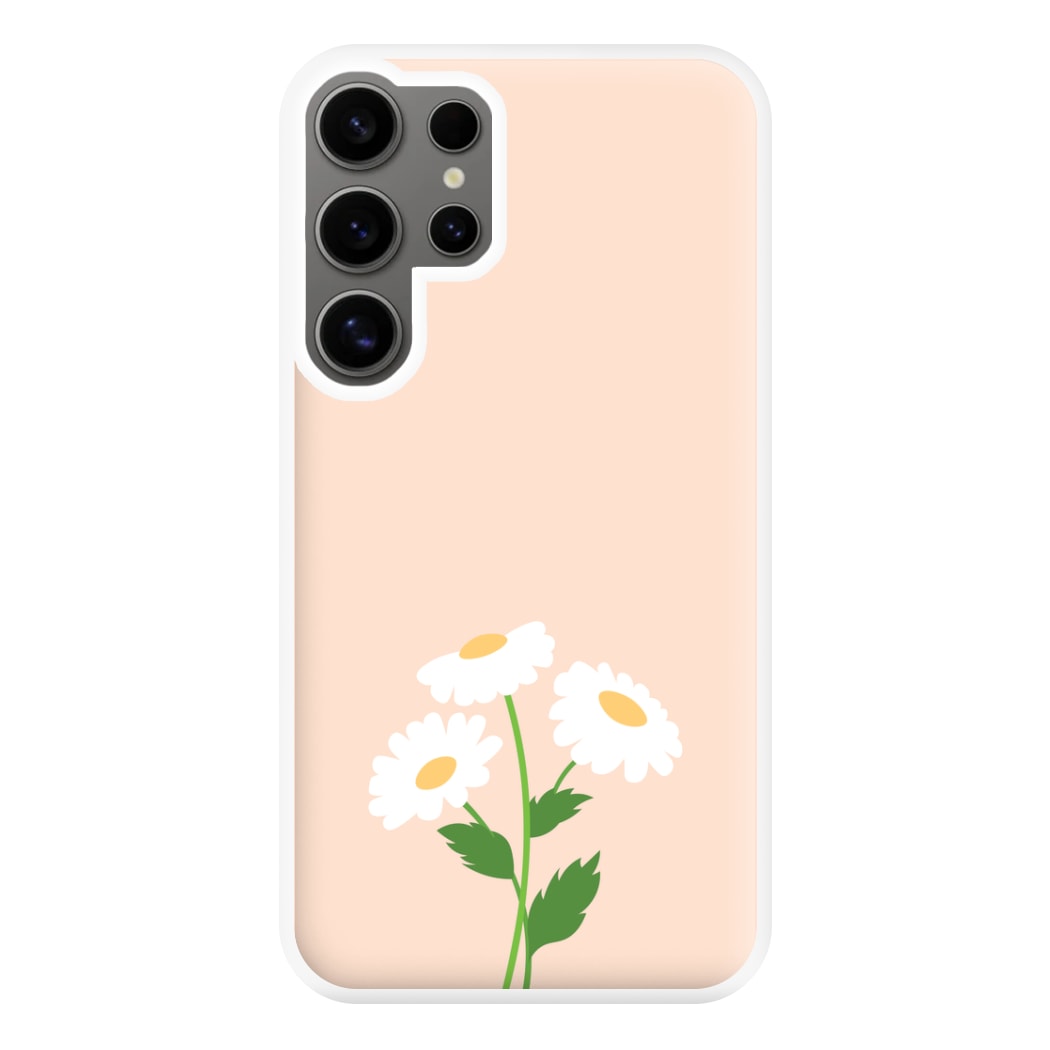 Peach And Dasies  Phone Case for Galaxy S24 Ultra