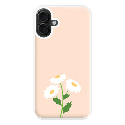 Peach And Dasies  Phone Case for iPhone 16 Plus