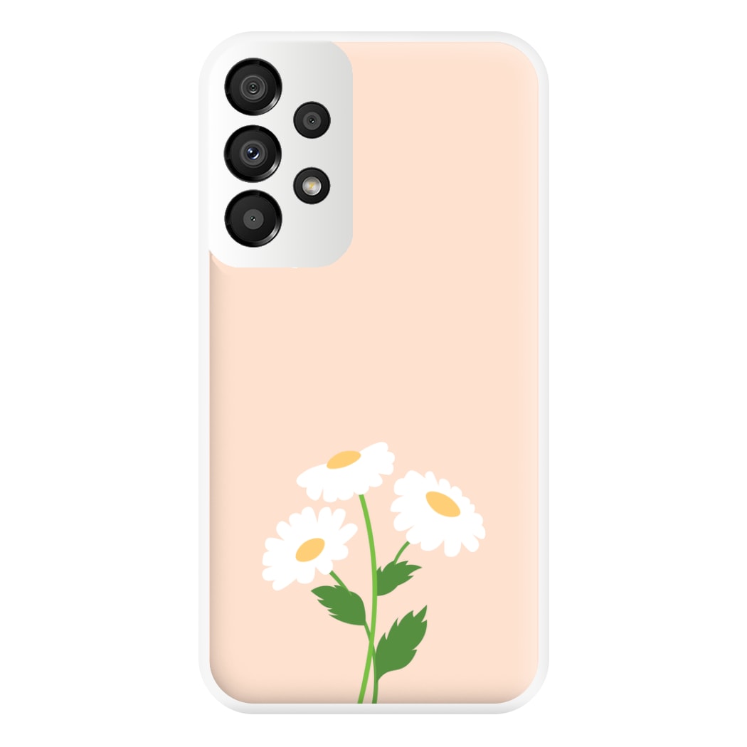 Peach And Dasies  Phone Case for Galaxy A33