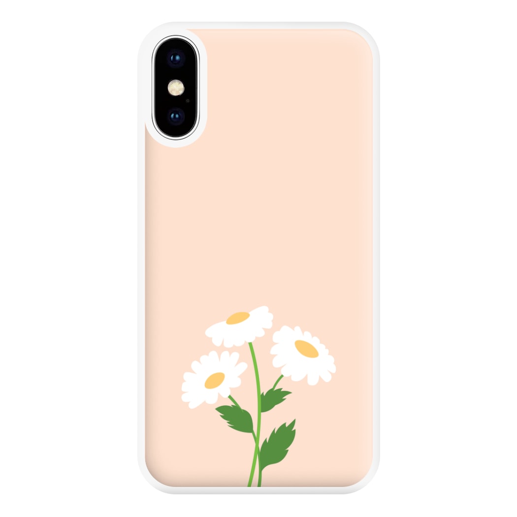 Peach And Dasies  Phone Case for iPhone XS Max