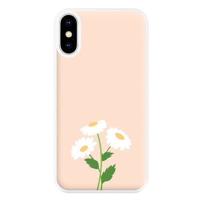 Peach And Dasies  Phone Case for iPhone XS Max