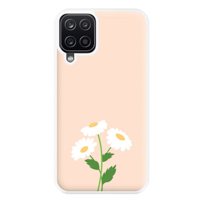 Peach And Dasies  Phone Case for Galaxy A12