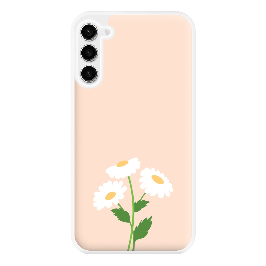 Peach And Dasies  Phone Case for Galaxy S23FE