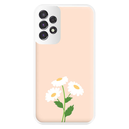 Peach And Dasies  Phone Case for Galaxy A53