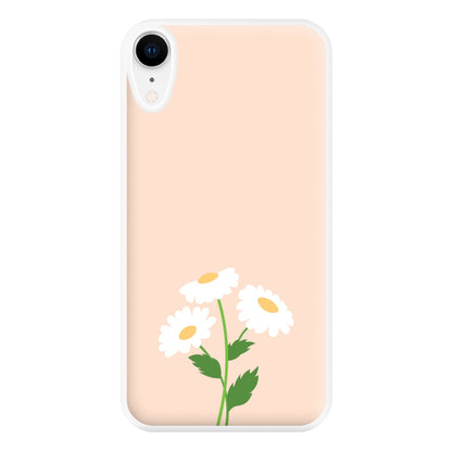 Peach And Dasies  Phone Case for iPhone XR