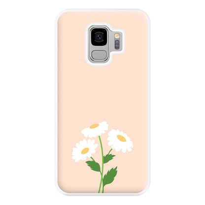 Peach And Dasies  Phone Case for Galaxy S9 Plus
