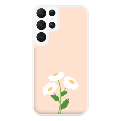 Peach And Dasies  Phone Case for Galaxy S22 Ultra