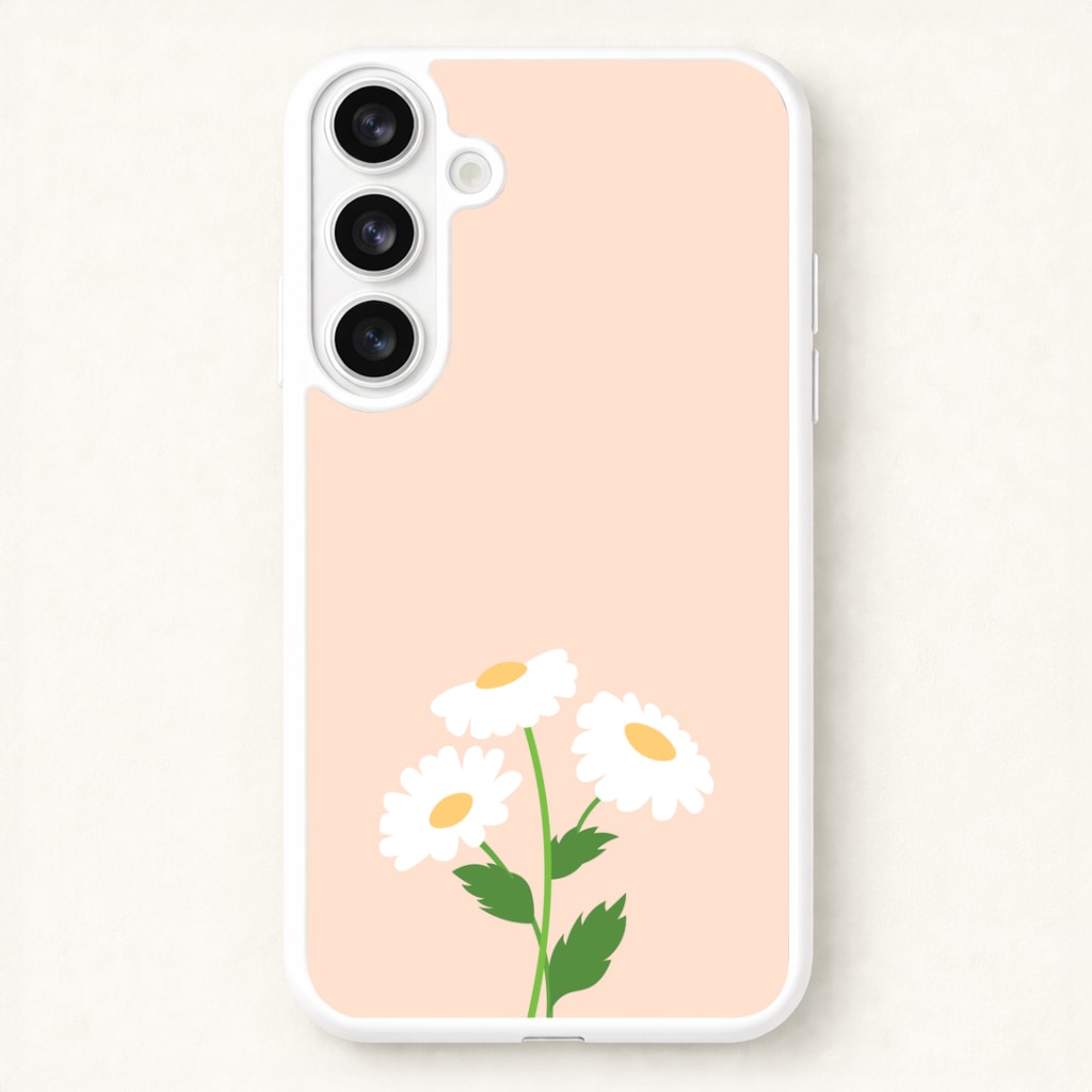 Peach And Dasies Phone Case for Galaxy S26