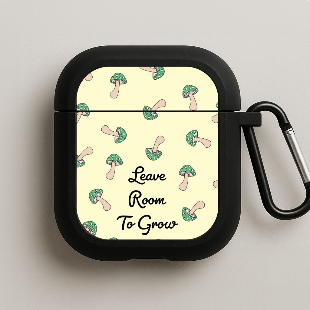 Leave Room To Go Mushroom Pattern AirPods Case