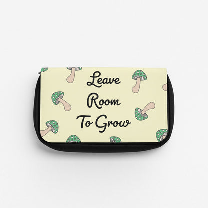 Leave Room To Go Mushroom Pattern Pencil Case