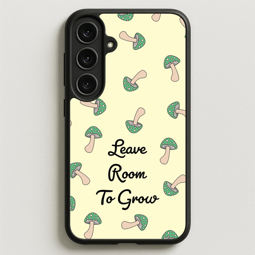 Leave Room To Go Mushroom Pattern Phone Case for Galaxy S25FE