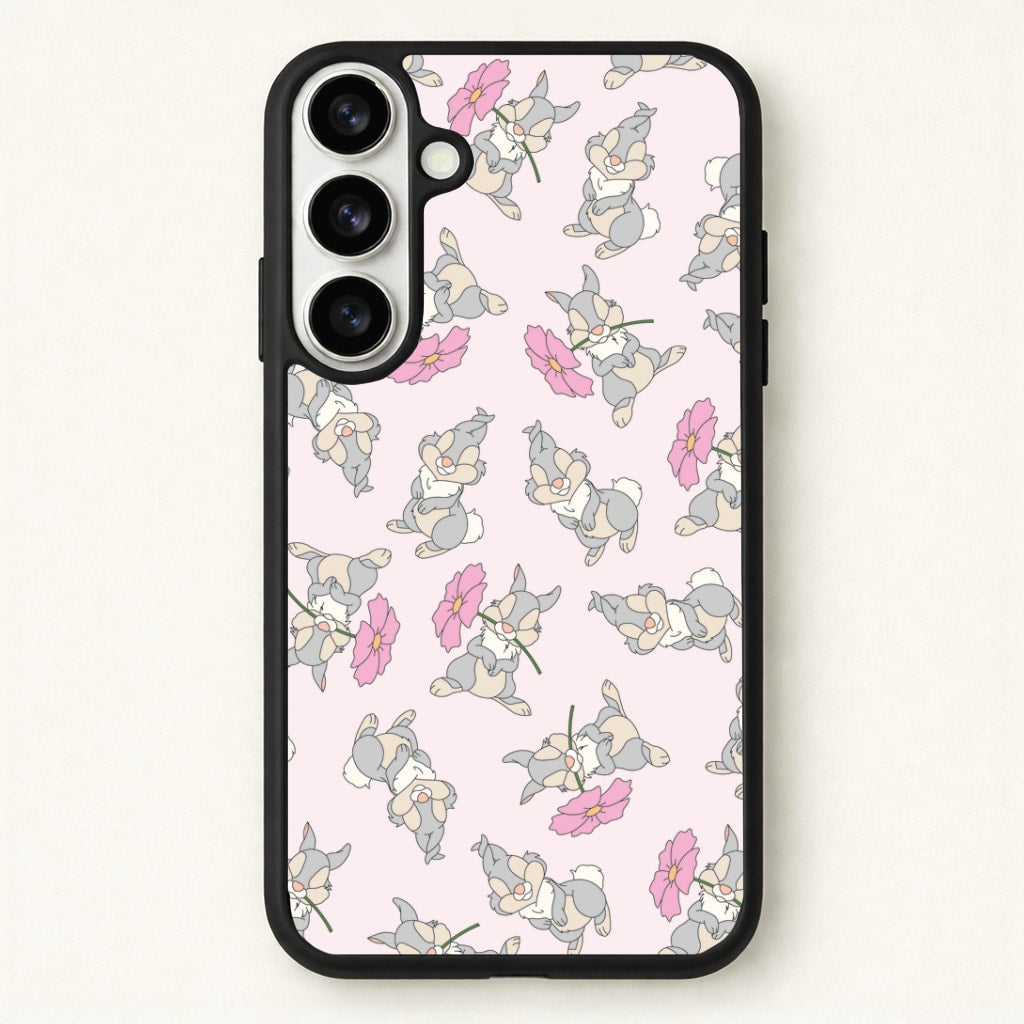 Cute bunny And Flowers Pattern Phone Case for Galaxy S26