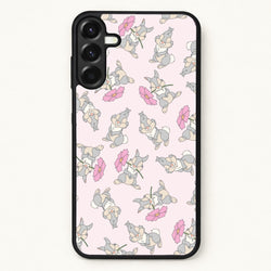 Cute bunny And Flowers Pattern Phone Case for Galaxy A57
