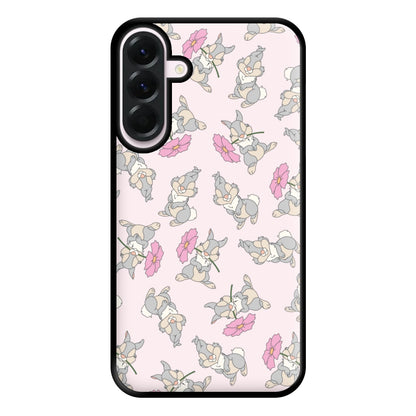 Cute bunny And Flowers Pattern Phone Case for Galaxy A36