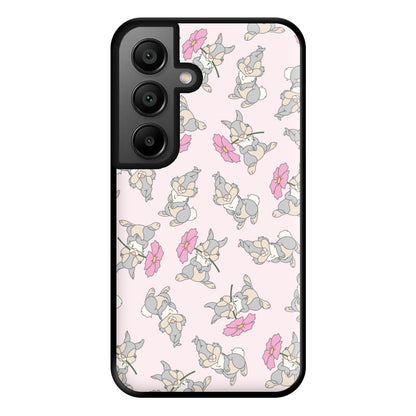 Cute bunny And Flowers Pattern Phone Case for Galaxy A56