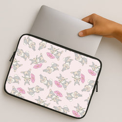 Cute bunny And Flowers Pattern MacBook Case