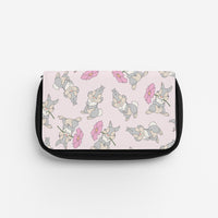 Cute bunny And Flowers Pattern Pencil Case