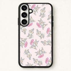 Cute bunny And Flowers Pattern Phone Case for Galaxy S26 Plus