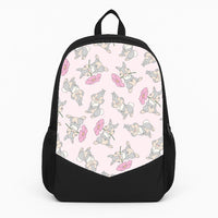 Cute bunny And Flowers Pattern Backpack