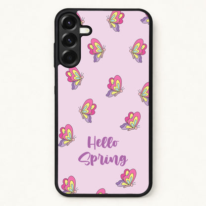 Hello Spring Butterfly Pattern Phone Case for Galaxy A37