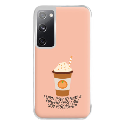 Learn How To Make A Pumpkin Spice Latte - Halloween Queens Phone Case for Galaxy S20