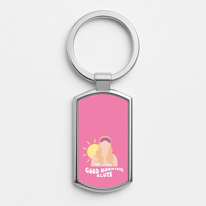 Good Morning - Halloween Queens Silver Keyring