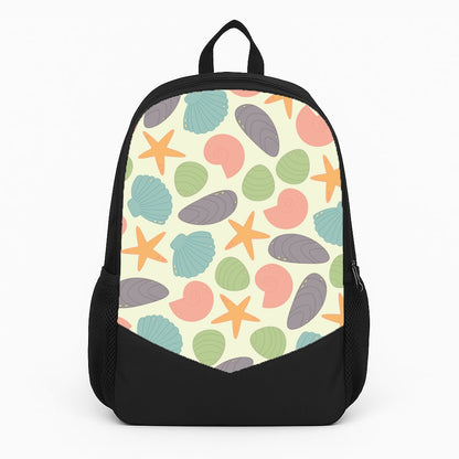 Seashells Pattern 1  Large Backpack